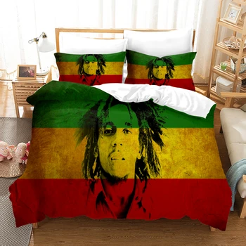 

Bob Marley 3d Bedding Set Duvet Covers Pillowcases Cute Pink Ball Anime Comforter Bedding Sets Bedclothes Bed Linen 04