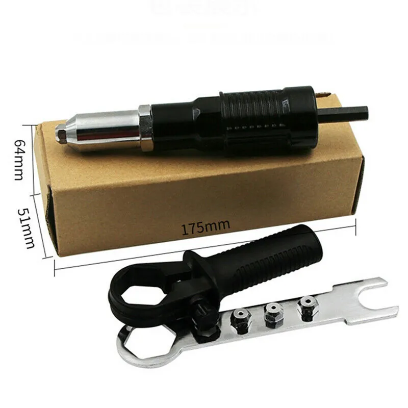 2.4mm-4.8mm Electric Rivet Nut Guns Riveting Tool Cordless Riveting Drill Adaptor Insert Nut Tool Riveting Drill Adapter