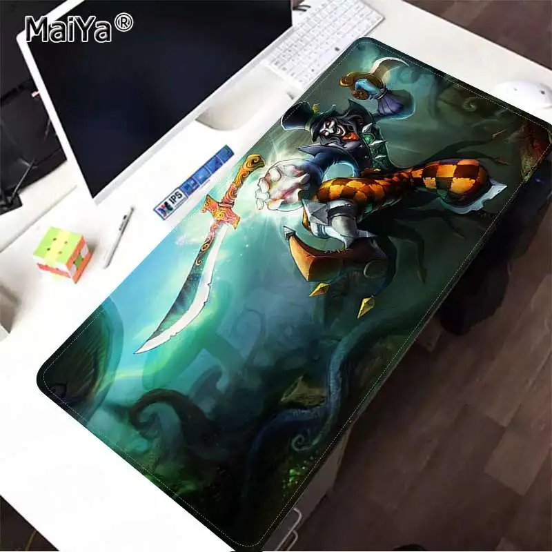Lock Edge 30x80cm Maiya простой дизайн League of Legends Shaco резиновый ПК игровой коврик для мыши резиновый ПК игровой коврик для компьютера - Цвет: Lock Edge 30x80cm
