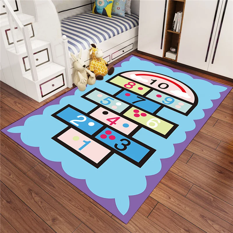 В детской комнате напольные украшения ковер детский игровой коврик Мягкие игрушки автомобиль трек узор обучение по головоломкам игрушка Nordic Стиль