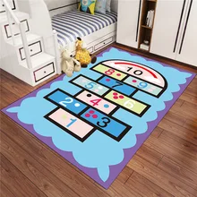 В детской комнате напольные украшения ковер детский игровой коврик Мягкие игрушки автомобиль трек узор обучение по головоломкам игрушка Nordic Стиль