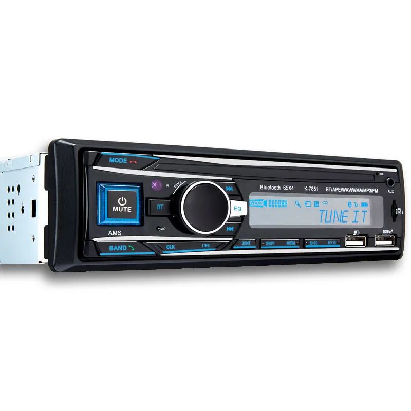 Автомобильный MP3-плеер, автомагнитола 1 DIN 2.1A, двойной USB, быстрая зарядка, Bluetooth, громкая связь, цифровой медиаплеер, 4X65 Вт, fm-радио, поддерживает IOS an