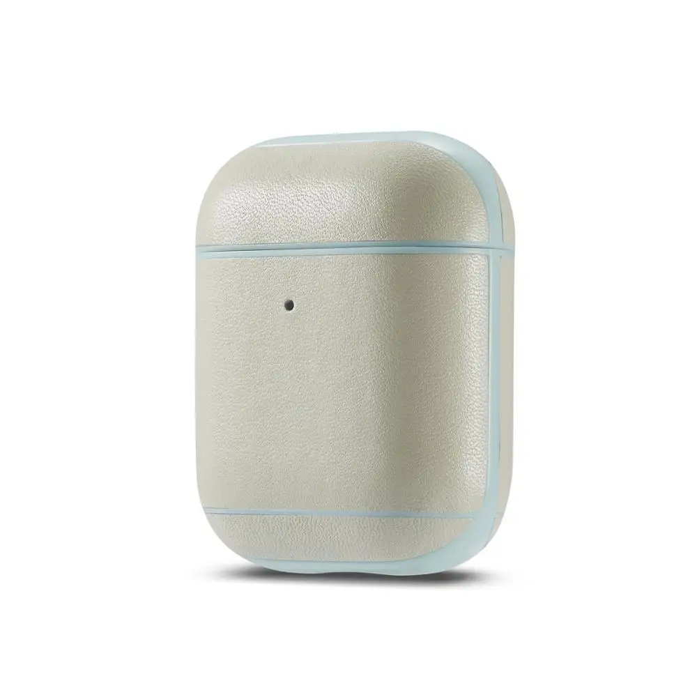 Color 9 AirPods беспроводной Bluetooth цветной кожаный 2 набор наушников для iphone AirPods 1 поколение 2 поколение набор наушников Чехол - Цвет: Color 9