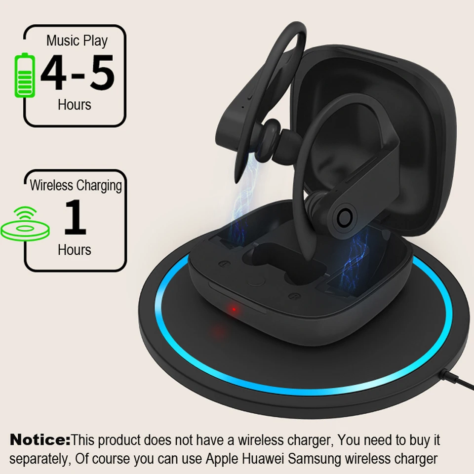 B10 TWS Wireless Bluetooth Earphone Sports Headset earbuds Waterproof headphones with Wireless Charging Box PK I9000 TWS