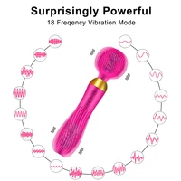 18 Geschwindigkeiten Leistungsstarker AV-Zauberstab-Vibrator, Sexspielzeug für Frauen, G-Punkt-Klitoris-Stimulator, Dildo, Doppelmotoren, Spielzeug für Muskel-Erwachsene 3