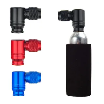 

Bicycle Bike Aluminum Mini Air Pump Head CO2 Gas Tank Adapter Tyre Pump Portable Inflator Accessories For American/French Valve