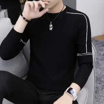 

Men's long-sleeved T-shirt cotton round neck t-shirt trend modal bottoming shirt autumn