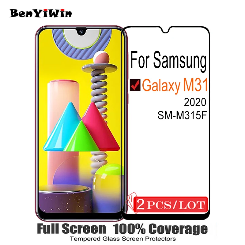 Защитное стекло для Samsung Galaxy M31 9H 2 шт. | Мобильные телефоны и аксессуары