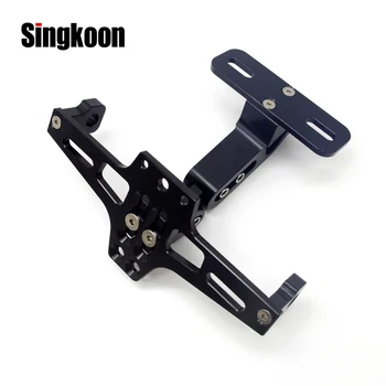 

FOR honda cbr 125 cbf 250 yamaha fz1n ninja 400 ns 200 Universal Motorcycle License Plate Holder Bracket CNC support plaque moto