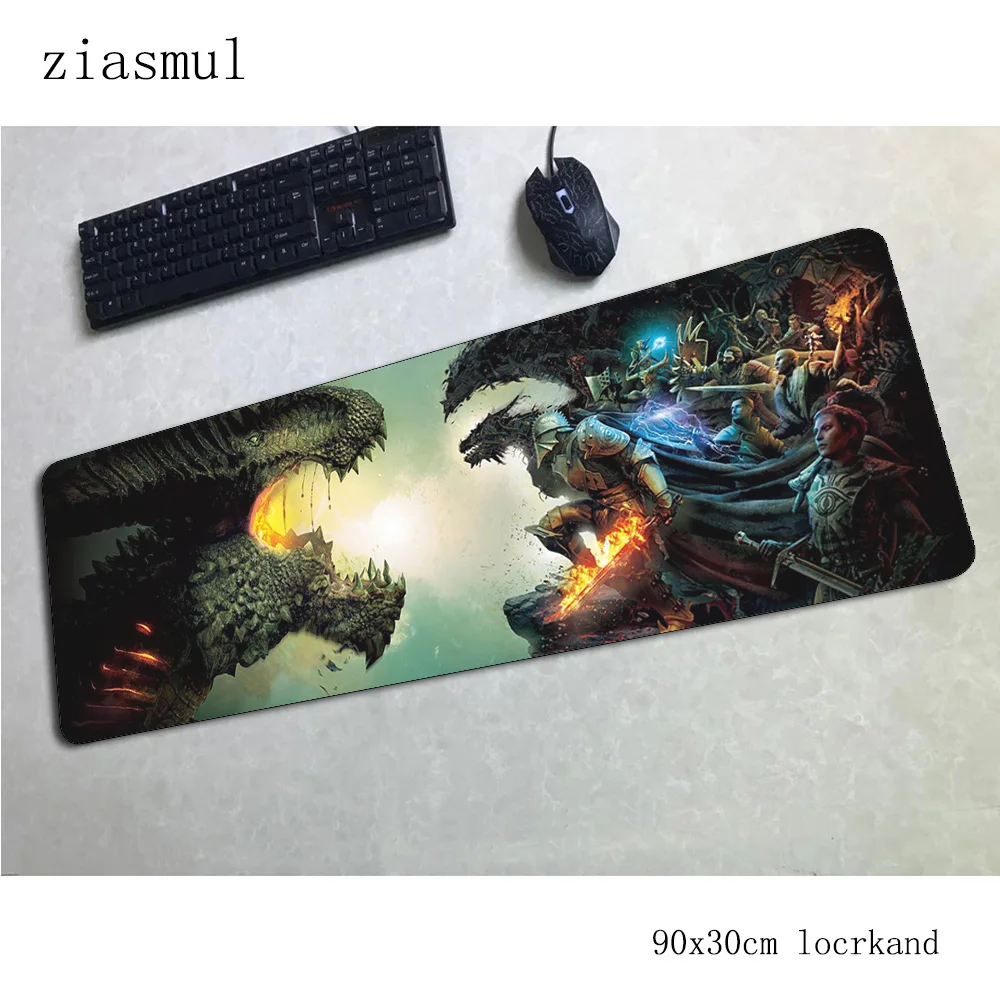 Dragon age padmouse 900x300x3 мм игровой коврик для мыши модный коврик для мыши геймер компьютерный стол Хэллоуин подарок коврик notbook mousemate