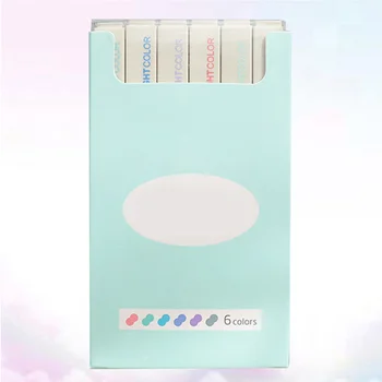 

1 Box Highlighting Pens Colorful Practical Light Color Durable Stationery Supplies Fluorescent Markers for Kids Students