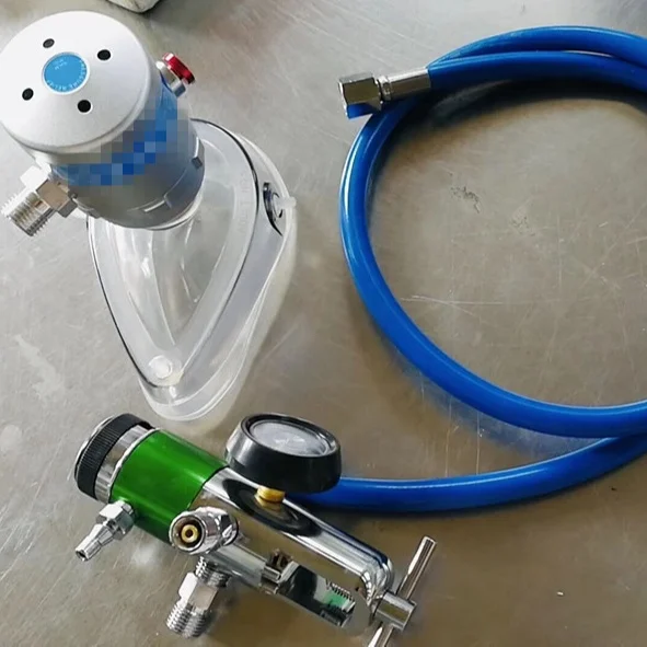

Demand valve resuscitation set with oxygen suction jar and 1.5m high pressure hose