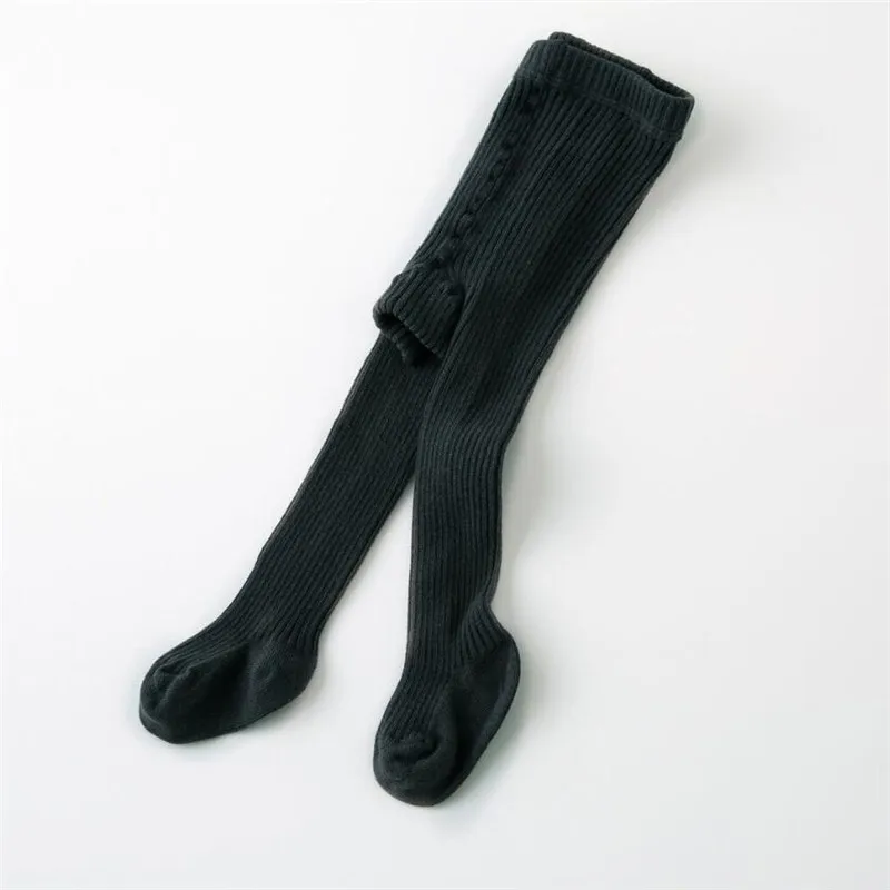 Осенне-зимние детские Колготы для девочек Хлопковый вязаный свитер для детей с года до трех лет длинные колготки высокое качество детские мягкие удобные колготки - Цвет: As Photo Show