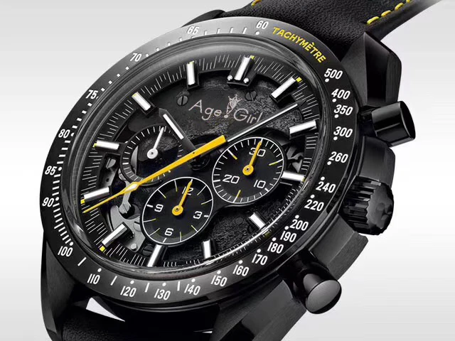 Luxury Brand Men Automatic Mechanical Watches Speed Full Black Leather Canvas Luminous Gent Red Blu