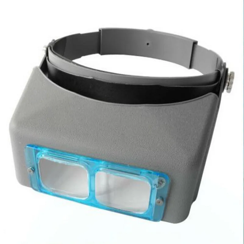 LED Magnifier,Hands Free Headband Magnifying Glasses with 2  Led,Professional Jeweler Loupe