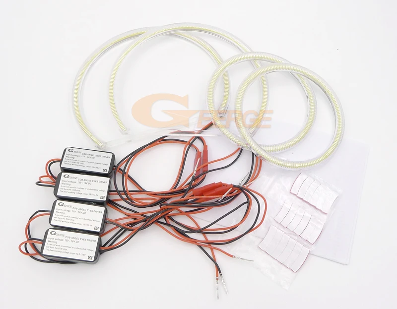 BMW X5 E70 2007 2008 2009 2010 2011 2012 2013 우수한 데이 라이트 울트라 브라이트 COB Led 천사 눈 키트 헤일로 링