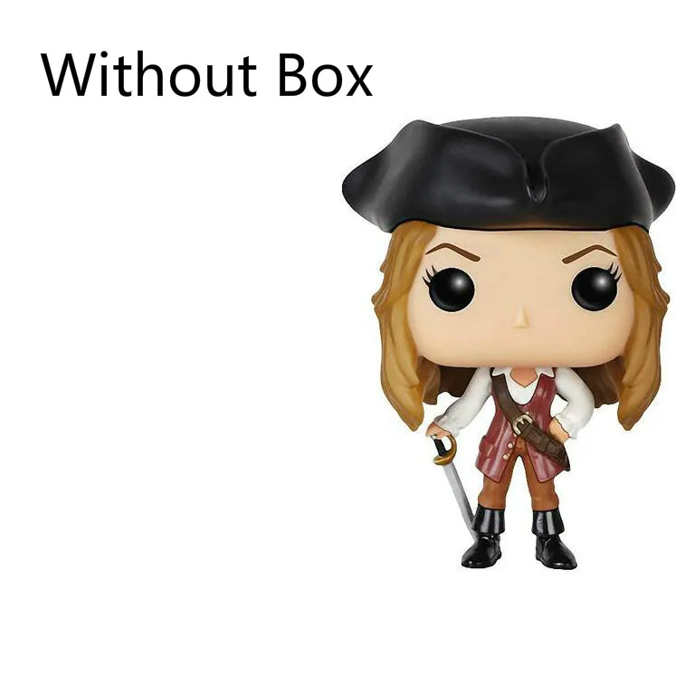 FUNKO POP Anime Pirates of the Caribbean JACK SPARROW CAPAIN SALAZAR PVC Model Movie Collection Action Figure Toys - Цвет: No Box