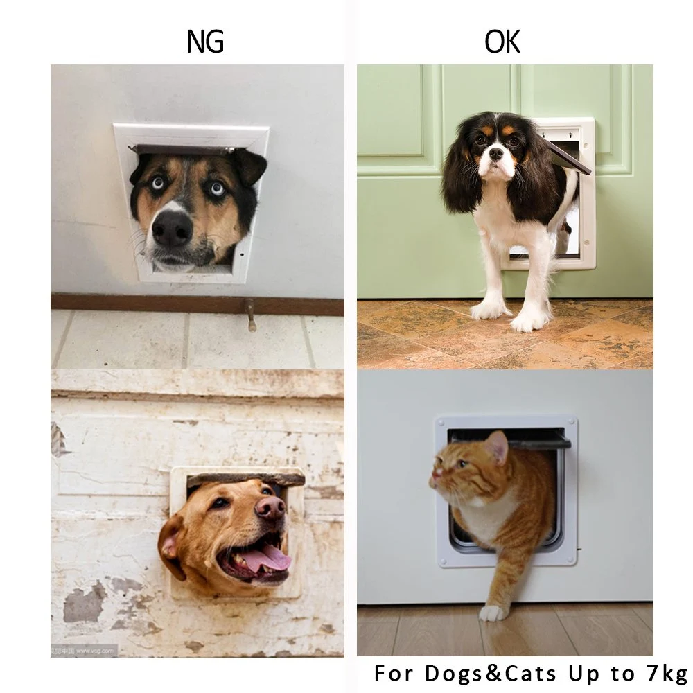 Pet дверной кошка собака щенок 4 Способа Блокировки безопасные двери для дома средней длины; маленькие и большие размеры с замочком нежный