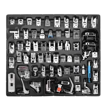 

LBER 62Pcs Mini Sewing Machine Presser Foot Feet For Brother Singer Janome Presser Feet Braiding Blind Stitch Darning Accessorie