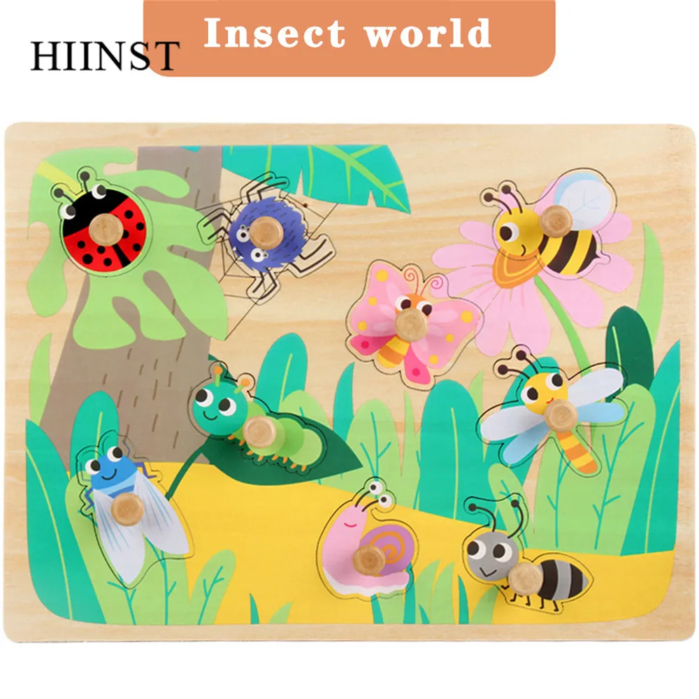 HIINST пазл, игрушки для детей, деревянные игрушки для перевозки животных, развивающие игрушки для детей - Цвет: M