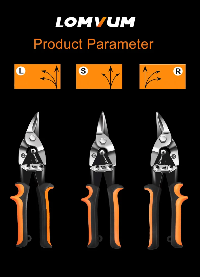 LOMVUM ножницы для резки листового металла ПВХ Труборез профессиональные промышленные ножницы для железа многофункциональные ножницы для олова