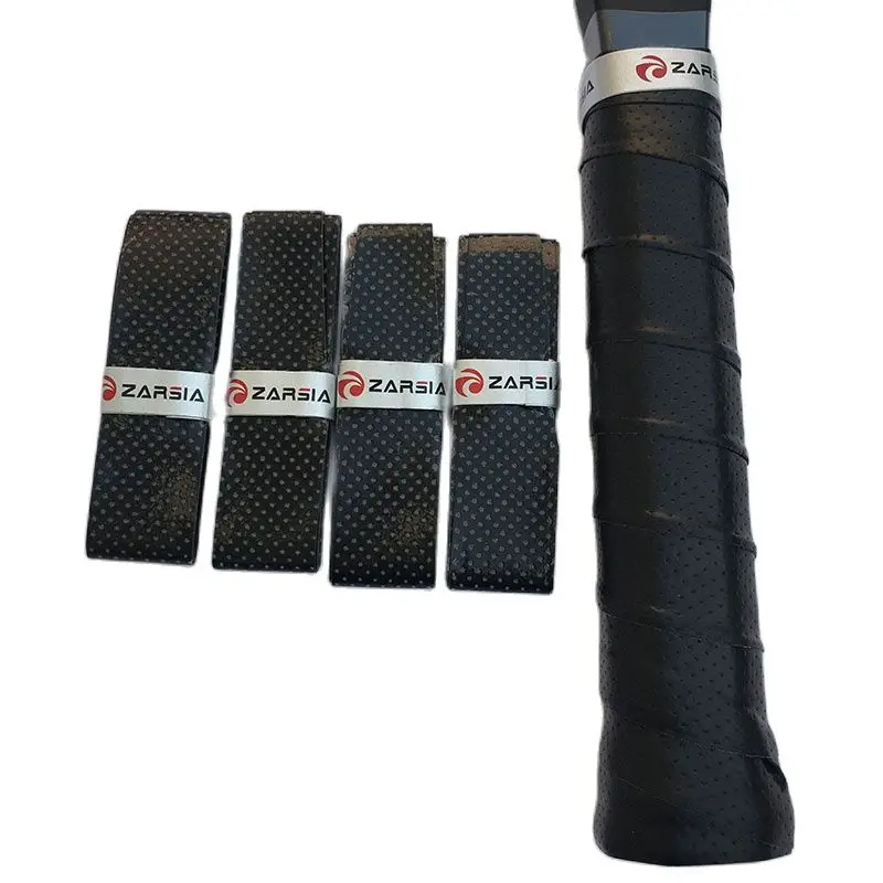 10 pcs ZARSIA new Tennis Rackets Overgrip Tennis Grips black punching Racquets Wraps Hand Glue