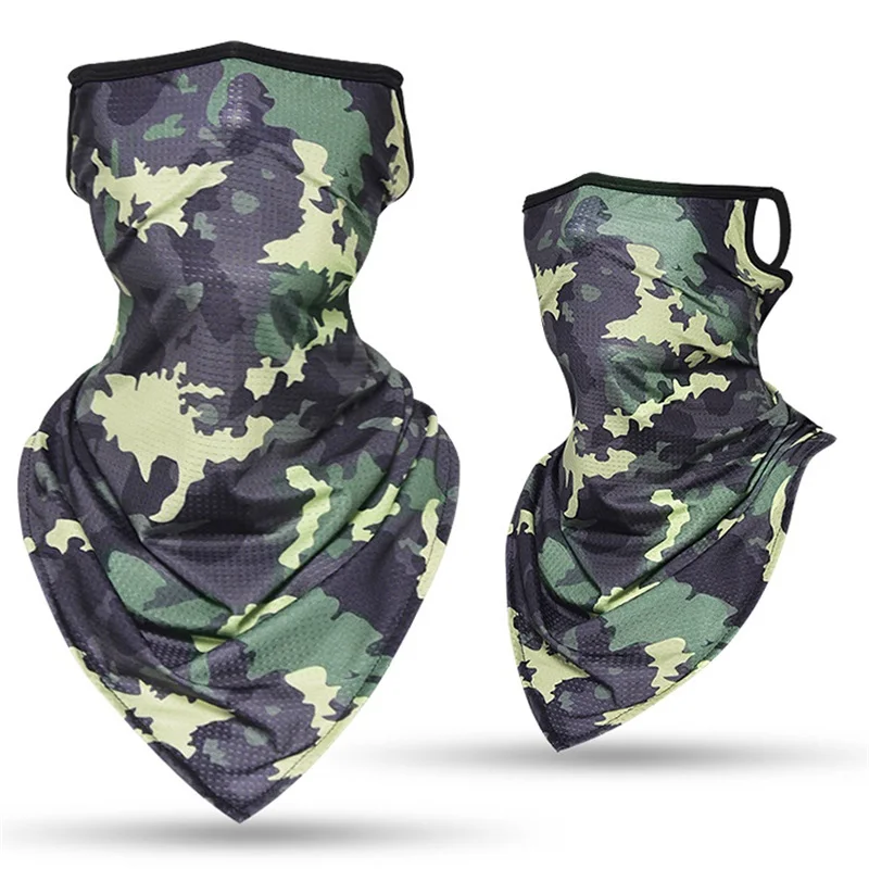 Hot new Triangle Scarf Tube Camo Hanging Ear Scarves Face Covers Mask Military  Bandana Windproof Neck Gaiter Headband Men Women mens designer scarf