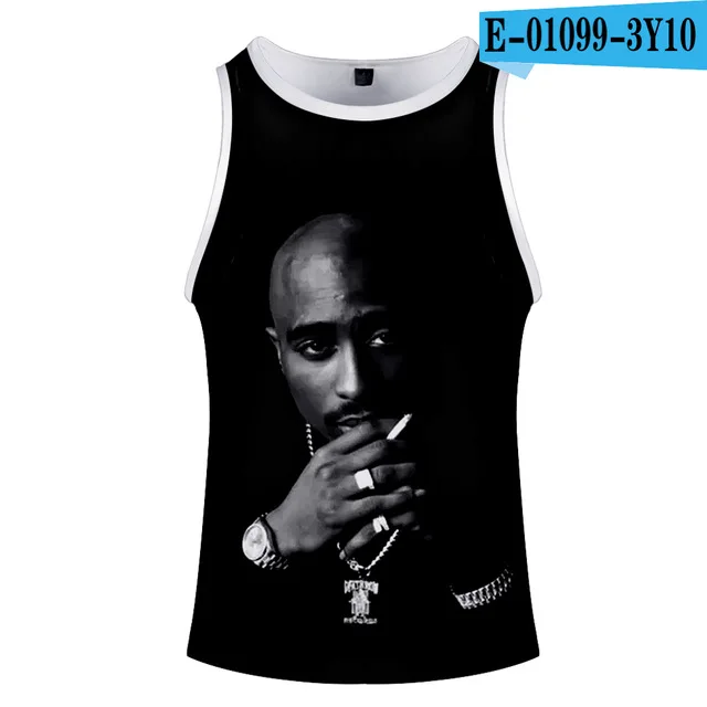 3dbx-103 Tupac 2pac, 3d принт, майка, мужская, хип-хоп, без рукавов, рубашка, бодибилдинг, Летний жилет, harajuku, уличная одежда, топы, брендовая одежда - Цвет: 3dbx-103