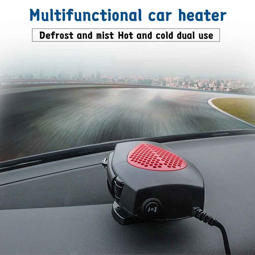 

Car Auto Heater 5 in 1 Air Purifier 12V Cooler Dryer Demister Defroster 2 in 1 Hot Warm Fan for Cars