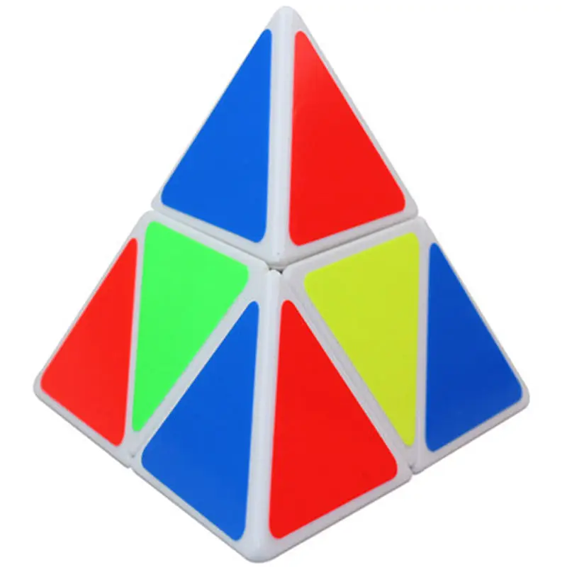 Магический куб Пирамида Cubo Magicos детские игрушки-пазлы Развивающие Brinquedo Educativo анти для веселья, против стресса головоломка куб EE50MF - Цвет: White