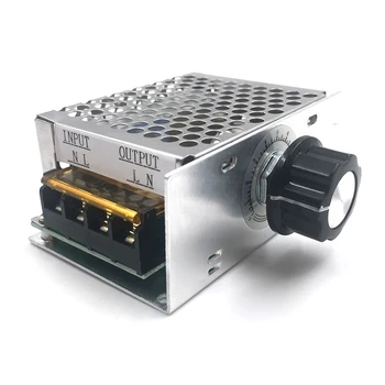 

Motor Speed Controller 4000W 220V Dimmer AC SCR Voltage Regulator Electric Electronic Volt Regulator Dimmer Thermostat Regulator