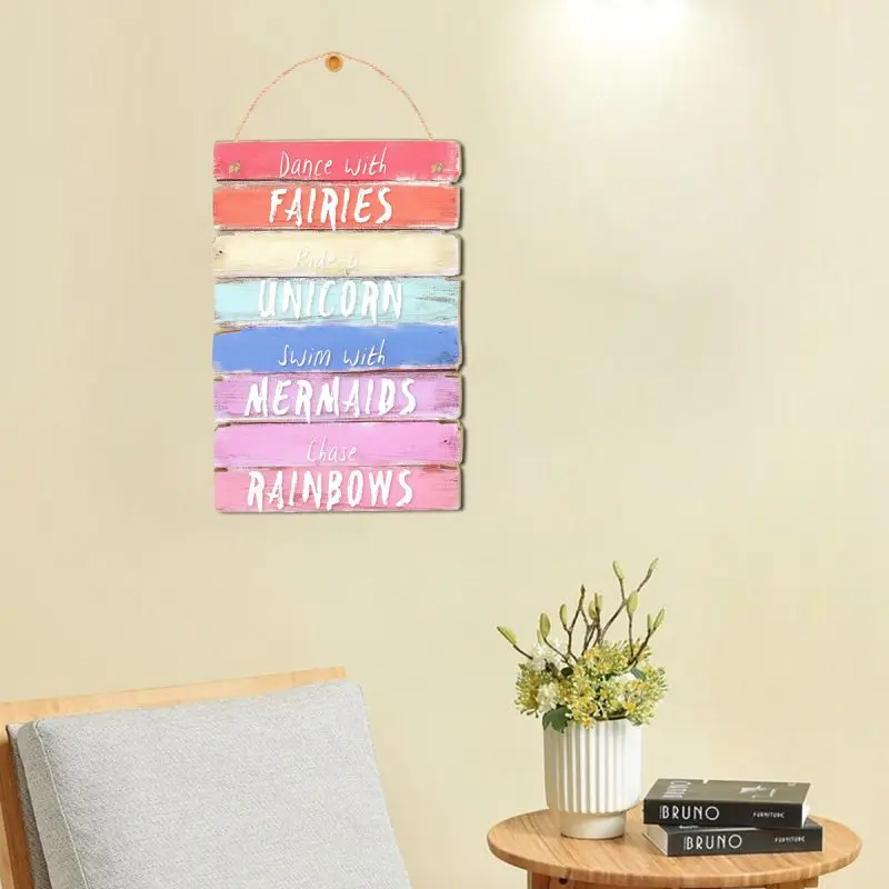 Welcome Plaque Sign Wooden Chalkboard Message Memo Chalkboard Family Party Wedding Decoration Party Festival Supplies