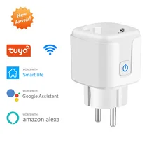Tomada inteligente wifi & bluetooth tomada de emparelhamento ue 16a função de temporização tuya smartlife app controle funciona com alexa google