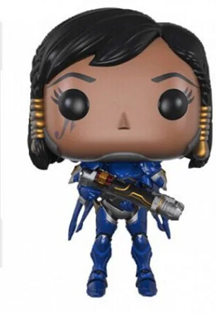 Funko Pop OW 10 см TRACER& PHARAH& WIDOWMAKER& REAPER& SOLDIER 76& WINSTON Модель Коллекция Фигурки игрушки - Цвет: PHARAH no box