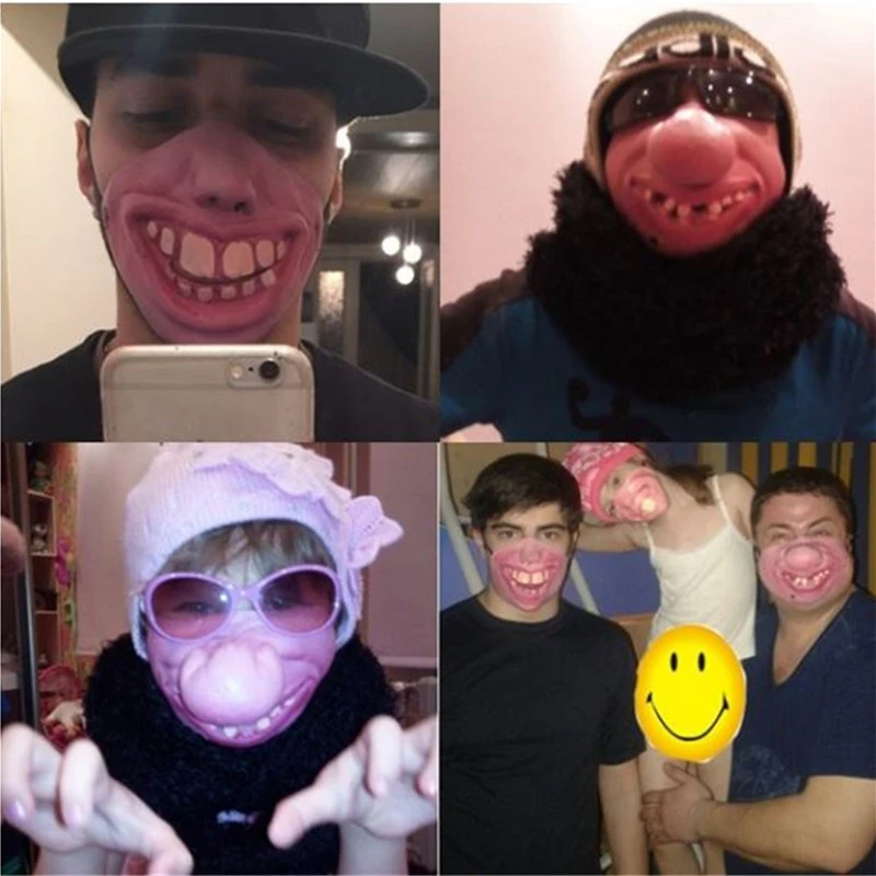 Забавная Реалистичная силиконовая маска, страшная латексная маска клоуна на половину лица для костюмированной вечеринки/вечерние украшения на Хэллоуин 4