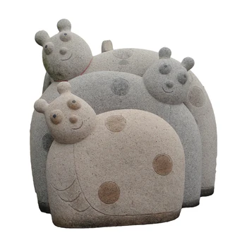 

Customized large grey granite stone animal sculpture caving for garden