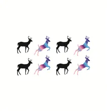 Harajuku Fawn Design Waterproof Temporary Tattoo Sticker Cute Child Body Art Sticker Environmental Water Transfer Tattoo Sticker