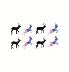 Harajuku Fawn Design Waterproof Temporary Tattoo Sticker Cute Child Body Art Sticker Environmental Water Transfer Tattoo Sticker