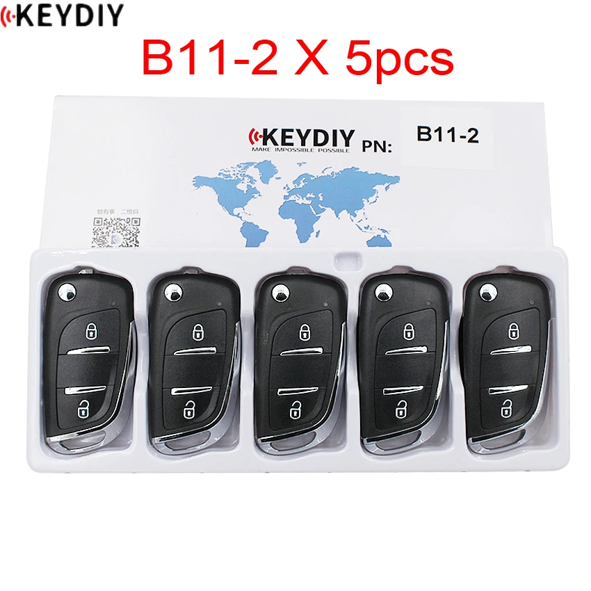 5 шт./лот, KEYDIY Универсальный 2B пульт дистанционного управления B11-2 для KD900/KD900+/URG200/KD-X2