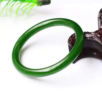 

Xinjiang Hetian Bracelet Spinach Green Round Bangle Jade Bracelet bangle