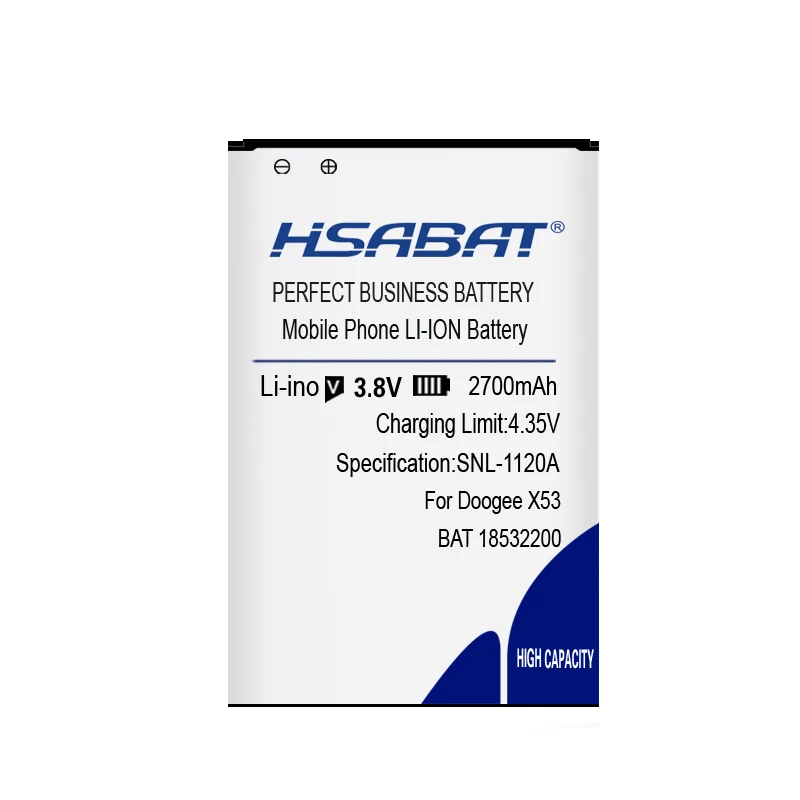 Аккумулятор HSABAT BAT18532200 2700mAh для аккумуляторов Doogee X53