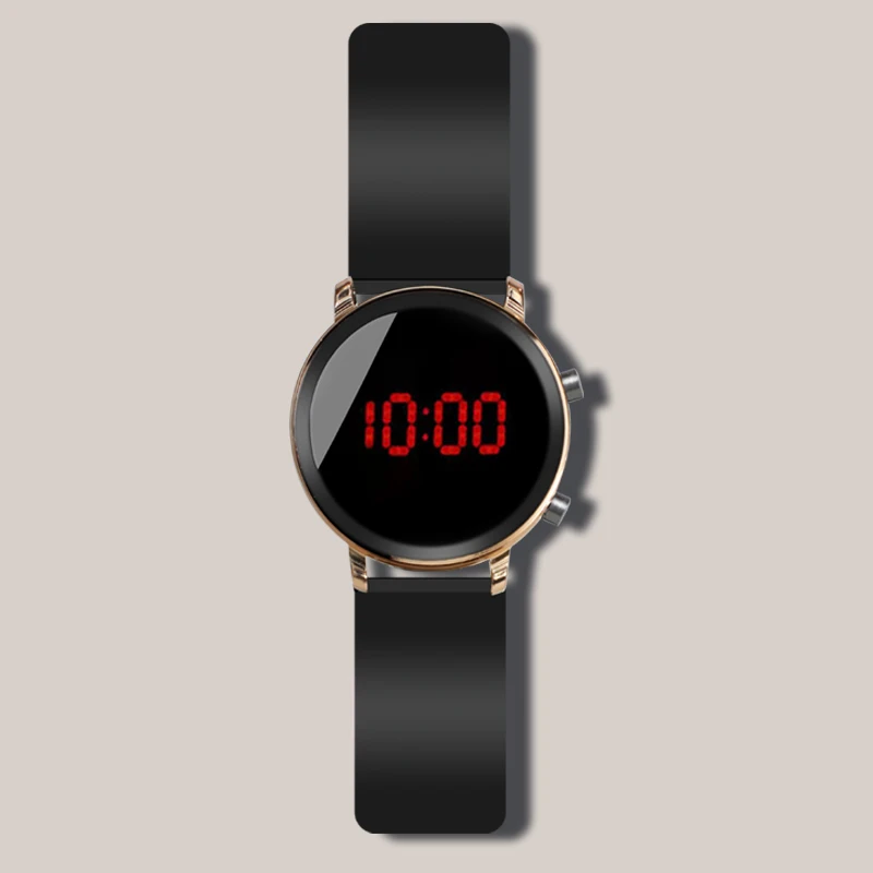 Модные повседневные женские часы светодиодный дисплей часы розовые часы женские наручные часы электронные часы Relogio Feminino спортивные наручные часы - Цвет: Gold