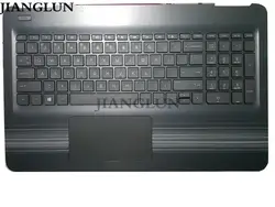JIANGLUN для hp 15-AU 15-AW палмрест клавиатура сенсорная панель с подсветкой 856040-001 золотые полосы