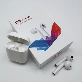 

i16 max TWS Double Wireless Earphone Portable Bluetooth 5.0 Headset Earbud With Mic Wireless headset for IPhone X For Android