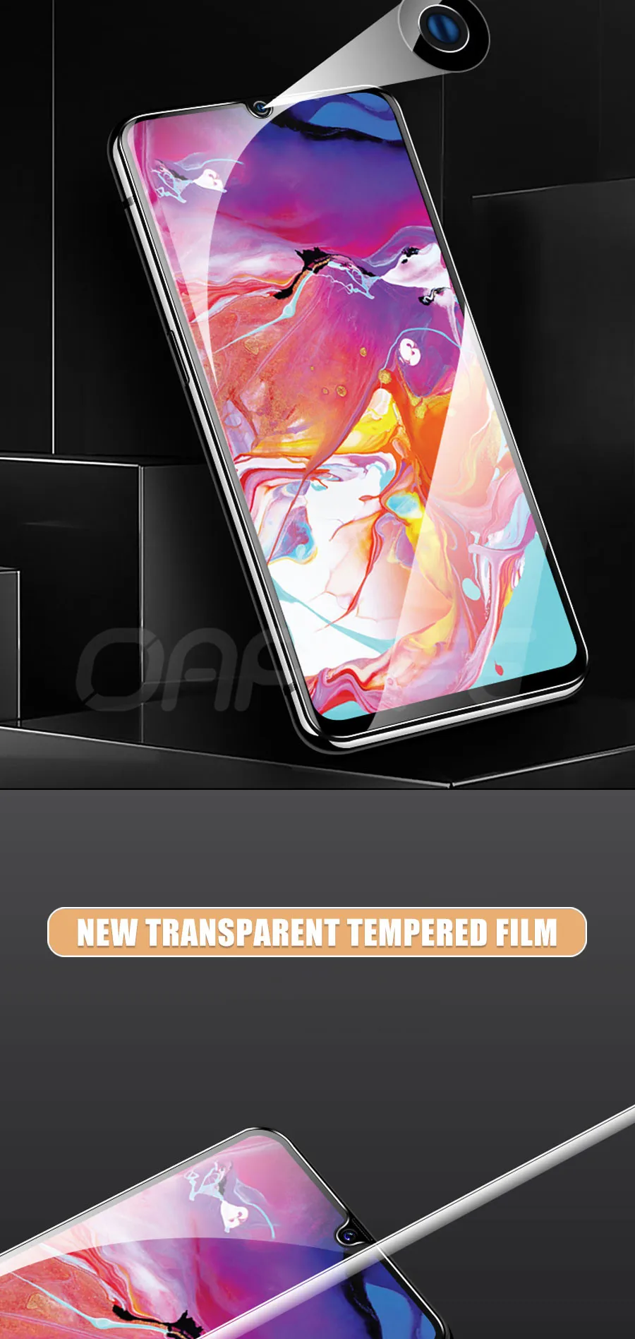 С уровнем твердости 9H закаленное Стекло для samsung Galaxy A20e A50 A60 A70 A80 A90 Экран протектор Стекло A40s A40 A30 A20 A10 M10 M20 M30 M40 пленка
