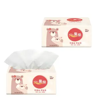 

2020 Napkin Paper Yellow Bear Advertising Custom Paper Single Paper Pumping Toilet Paper Virgin Pulp Paper 10 Pieces