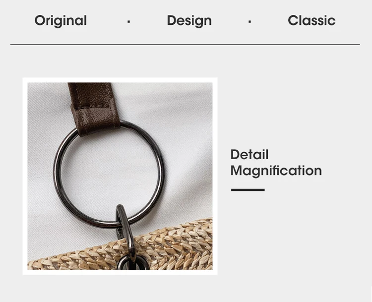 2021 New Casual Large Capacity Tote Women Straw Handbags Luxury Woven Designer Lady Shoulder Messenger Bags Female Big Purses