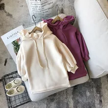 Autumn Winter New Arrival Girls Fashion Warm Fleece Dress Kids Long Sleeve Dresses Girls Dresses with Hoodies