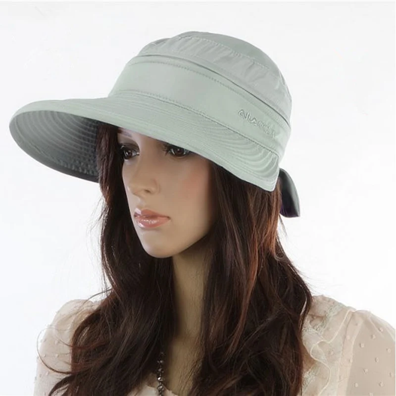 Detachable Female Summer Korean Version Empty Top Big Edge Anti Ultraviolet  Riding Sun Mask Hat summer hat visor hat summer