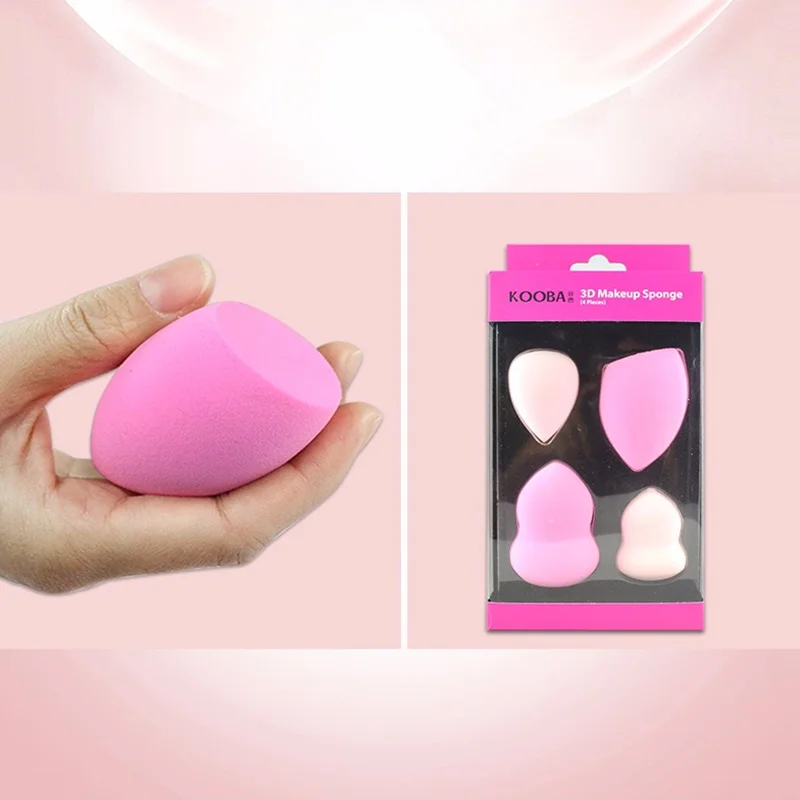

4PC Makeup Foundation Sponge Cosmetic Puff Beauty Egg Blending Foundation Smooth Sponge Water Drop Shape Make Up Tool Maquillage